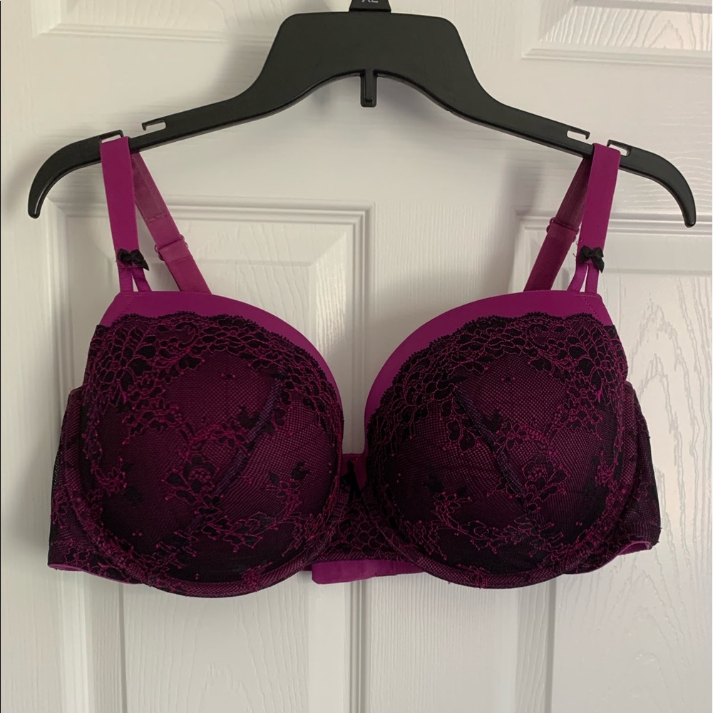 Torrid Purple/ Black Lace Push Up Bra
